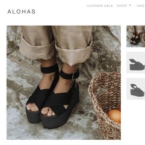 Alohas Sandals Vegas Total Black